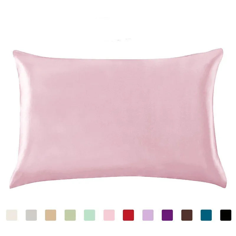 Satin Pillowcase for Hair and Skin Care : Pink