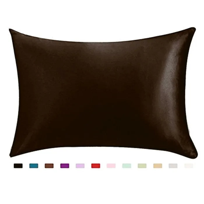 Satin Pillowcase for Hair and Skin Care : Khaki