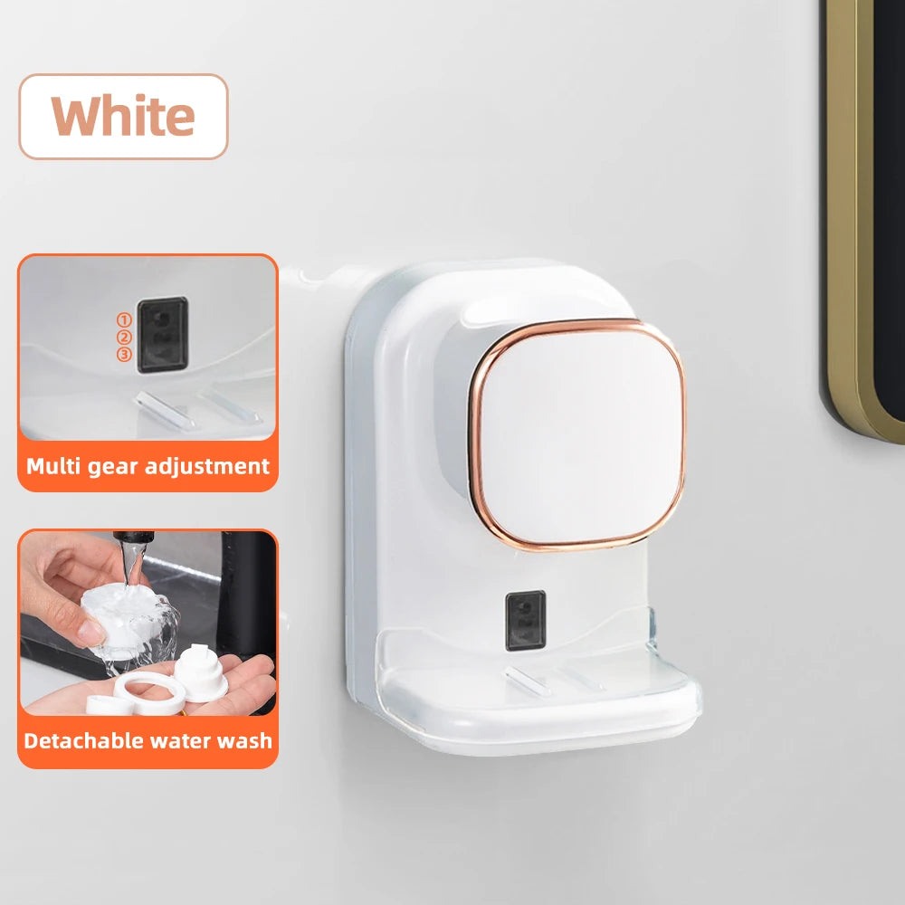 USB-powered automatic toothpaste dispenser with three squeeze modes