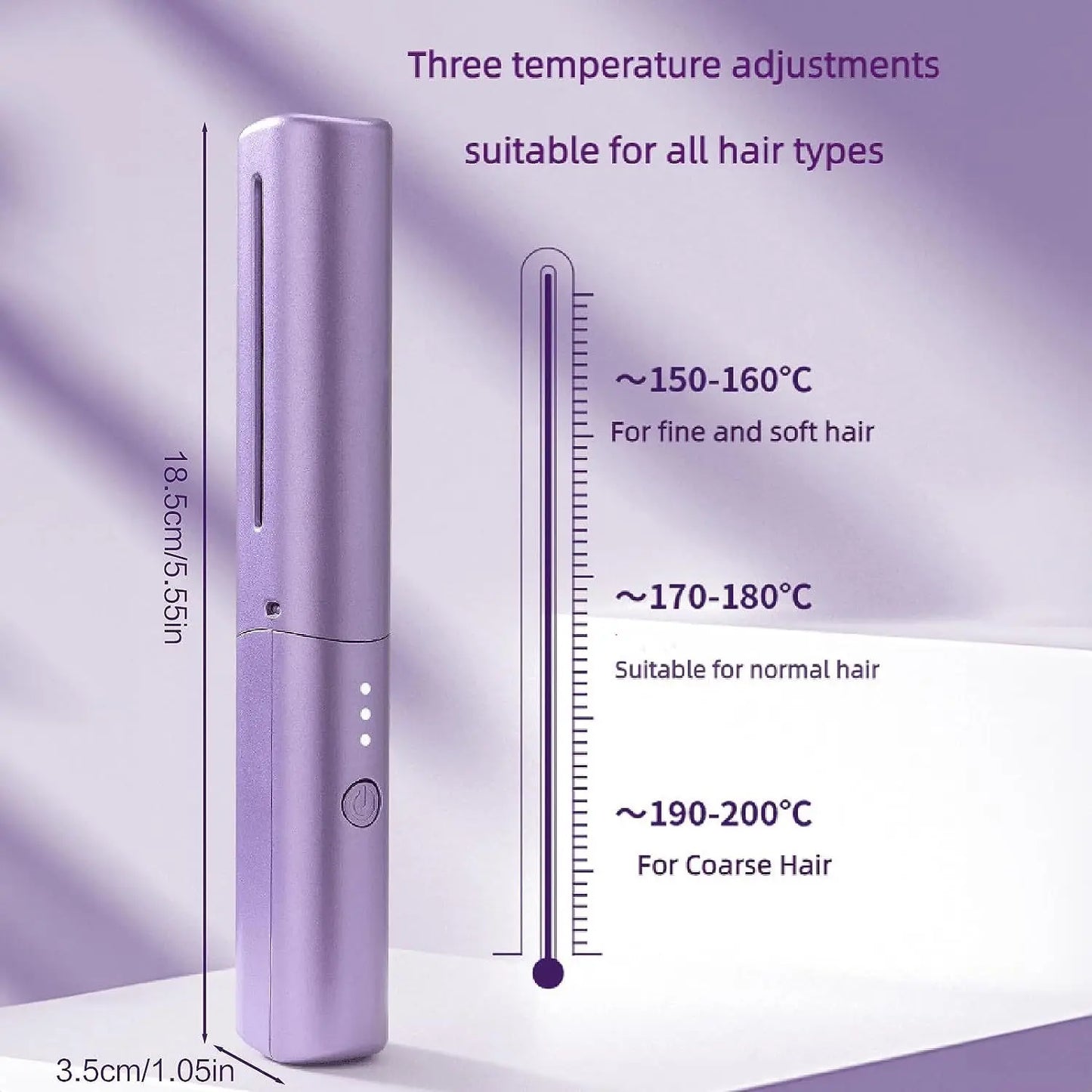 Portable Wireless Heating Comb for easy and quick hair styling