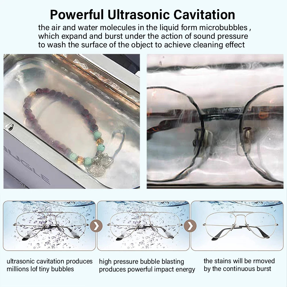 Ultrasonic Cleaner for jewelry and eyeglasses