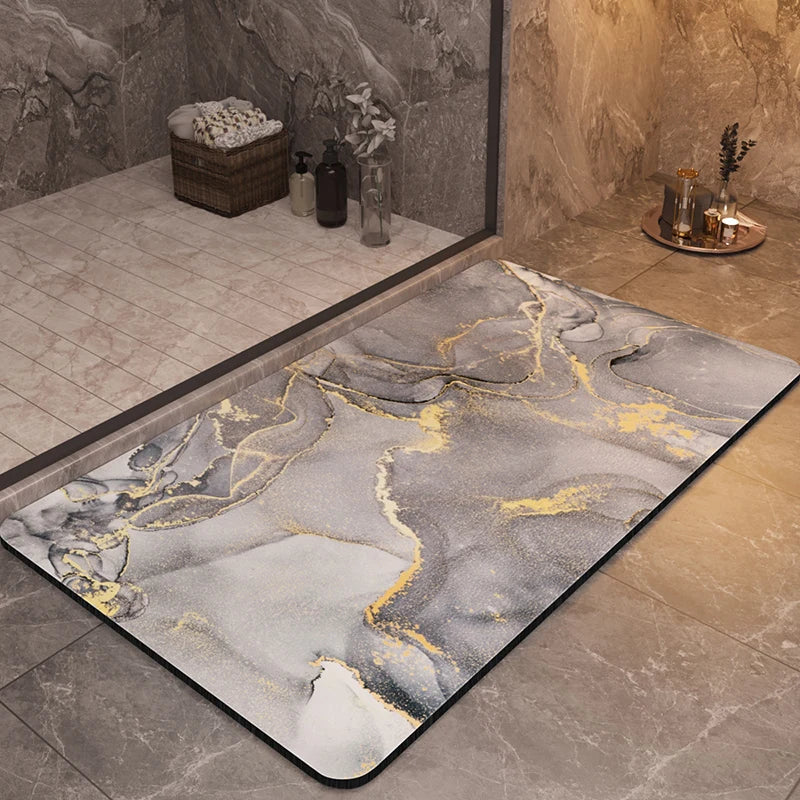 Luxury bathroom mat in a stylish, soft design