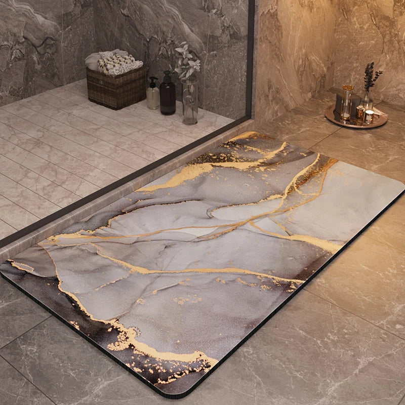 Luxury bathroom mat in a stylish, soft design