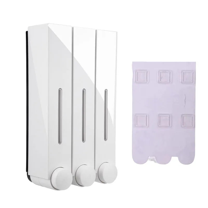 Wall Mounted Shampoo and Conditioner Dispenser in Bathroom