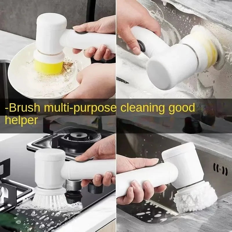 5in1 Electric Scrubber for Powerful Cleaning