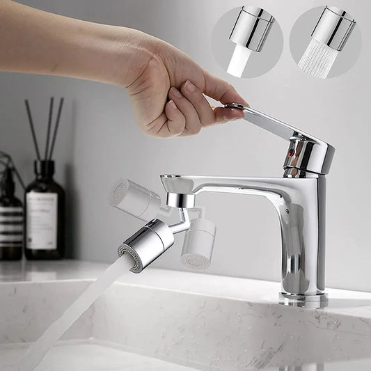 720° Bathroom Faucet Attachment - Rotating Head for Versatile Use