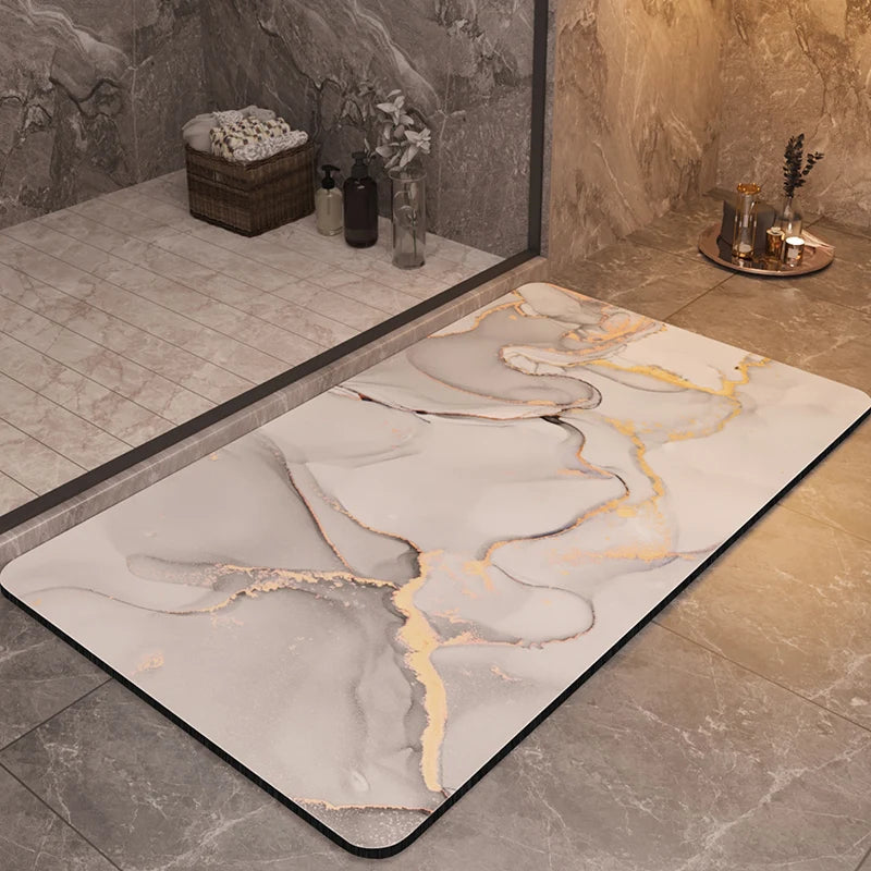 Luxury bathroom mat in a stylish, soft design