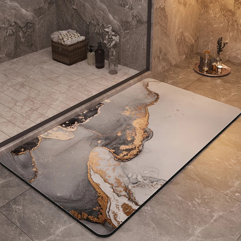 Luxury bathroom mat in a stylish, soft design