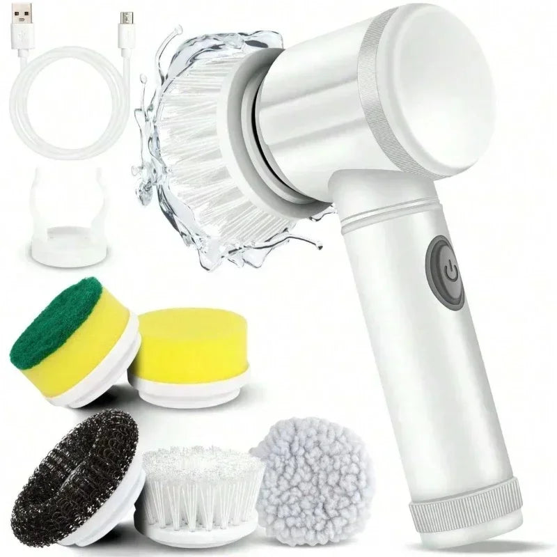 5in1 Electric Scrubber for Powerful Cleaning