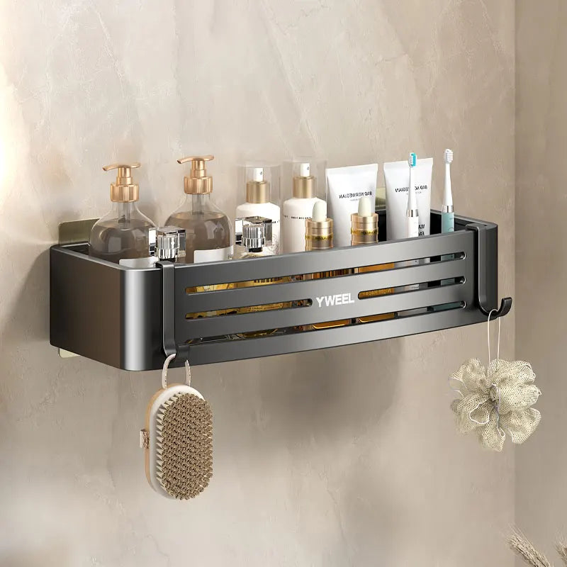 Aluminum bathroom shelves for stylish storage solutions