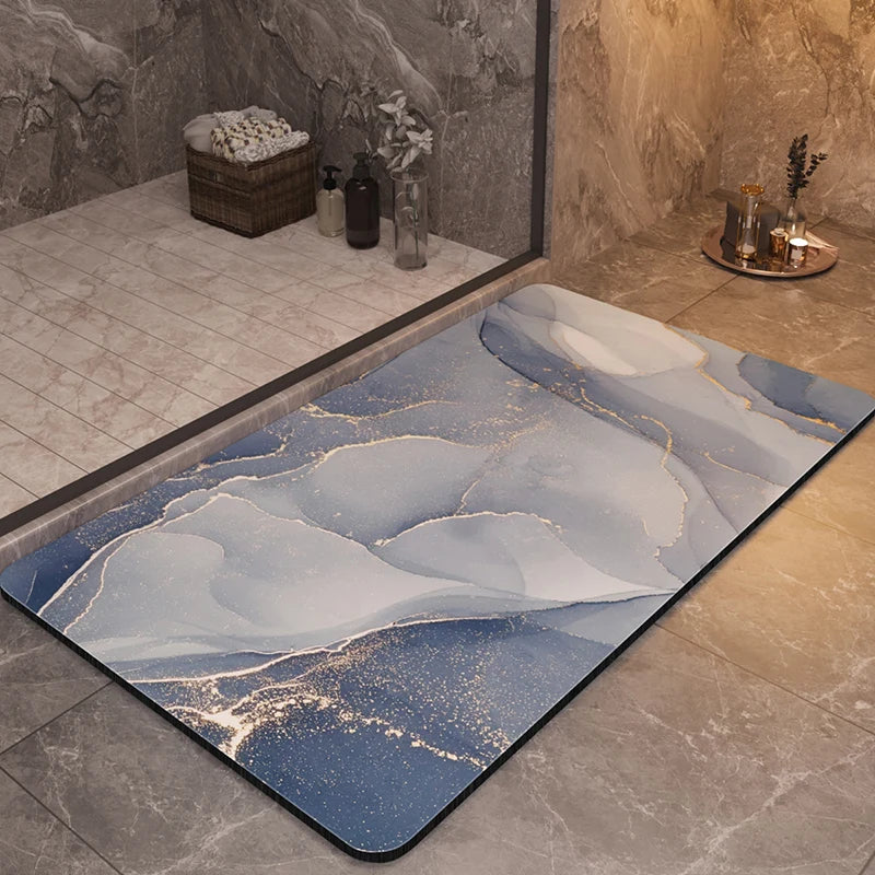 Luxury bathroom mat in a stylish, soft design